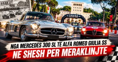 42 makina legjendare pushtojnë rrugët! “Tirana Grand Prix” rikthen historinë në kryeqytet