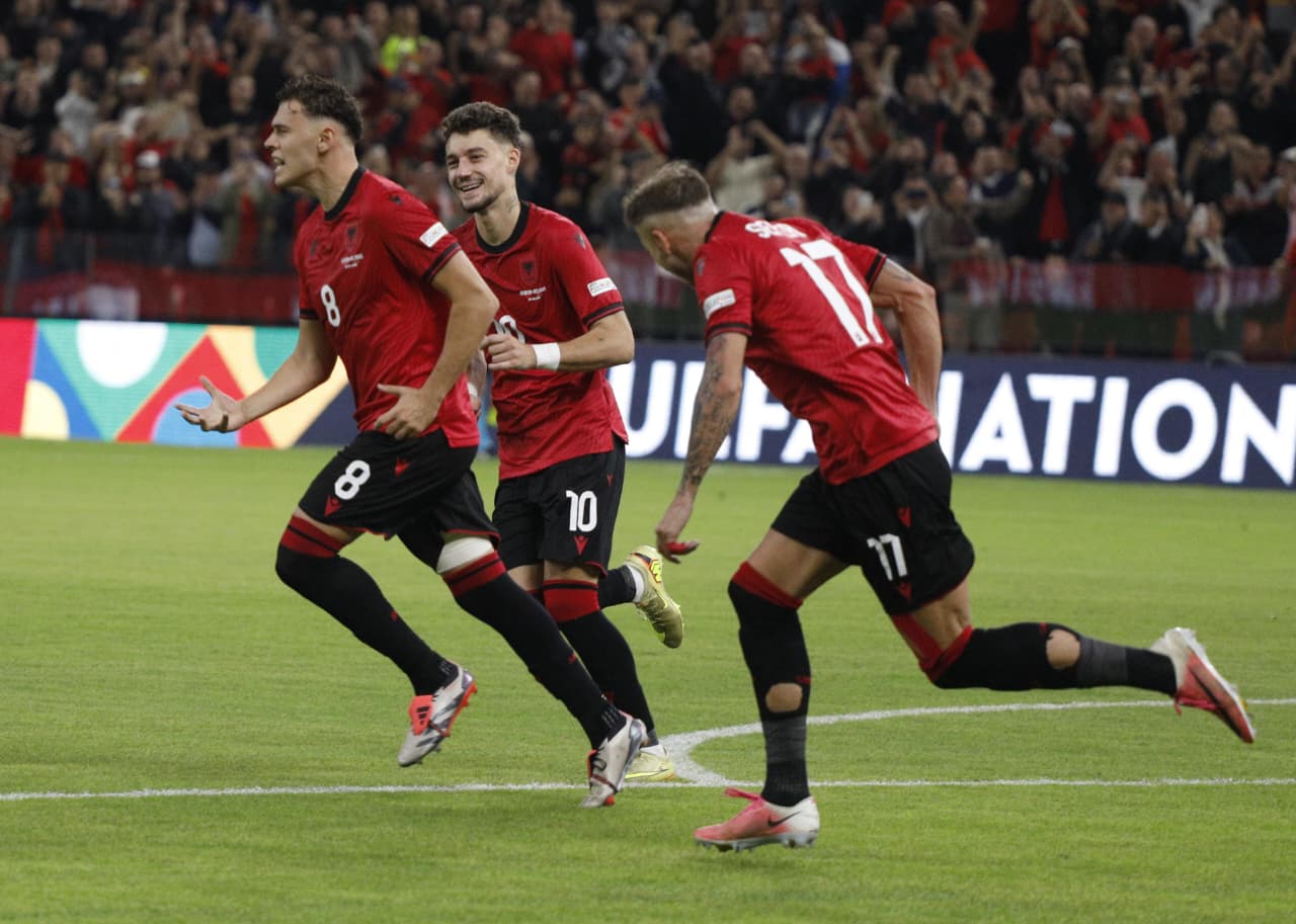Shqipëria mund Bjellorusinë/ Kuqezinjtë fitojnë pastër 2 me 0 në sfidën e parë në Nations League