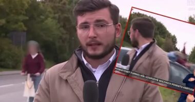 VIDEO/ Po mbulonte një aksident tragjik, kamerat kapën një tjetër përplasje gjatë raportimit live të gazetarit