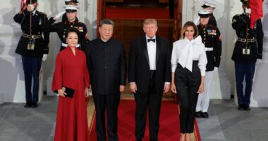 Trump pret Xi Jinping në një darkë shtetërore luksoze në Shtëpinë e Bardhë
