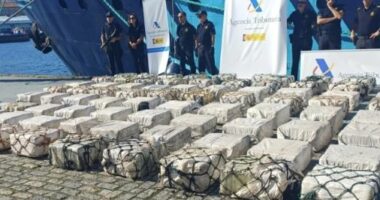 Kapet jahti me 2.1 ton kokainë në Spanjë, 5 persona të arrestuar/ Mes tyre edhe një shqiptar