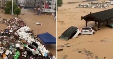 Tajfuni “Saudel” godet Kinën, stuhi e përmbytje në disa zona/ Emergjencat në gatishmëri të lartë