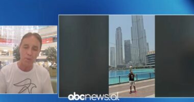 4320 shkallë me topin mbi kokë! Agim Agushi sfidon Burj Khalifa-n