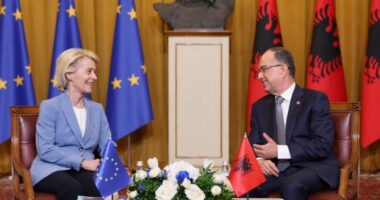 Begaj takon Von der Leyen: Anëtarësimi në BE mbetet objektivi strategjik