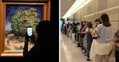 Turma në Hong Kong presin në radhë për të parë një pikturë të Van Gogh-ut, shfaqet për herë të parë pas 6 dekadash