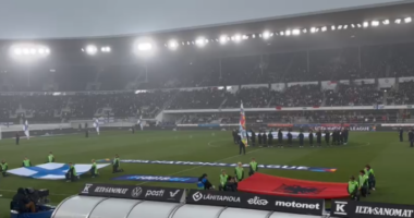 Shqipëria në avantazh ndaj Finlandës, kuqezinjtë udhëheqin 1-0 në Helsinki
