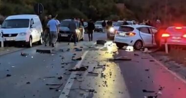 Aksident zinxhir në aksin Prishtinë-Gjilan, disa të plagosur
