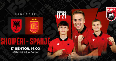 Miqësore luksi për Shqipërinë U21/ Kombëtarja kuqezi do të luajë kundër Spanjës më 17 nëntor
