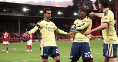 Arsenal ruan ritmin/ Gol i Madueke në fund, “Topçinjtë” mundën 0-1 Nottingham