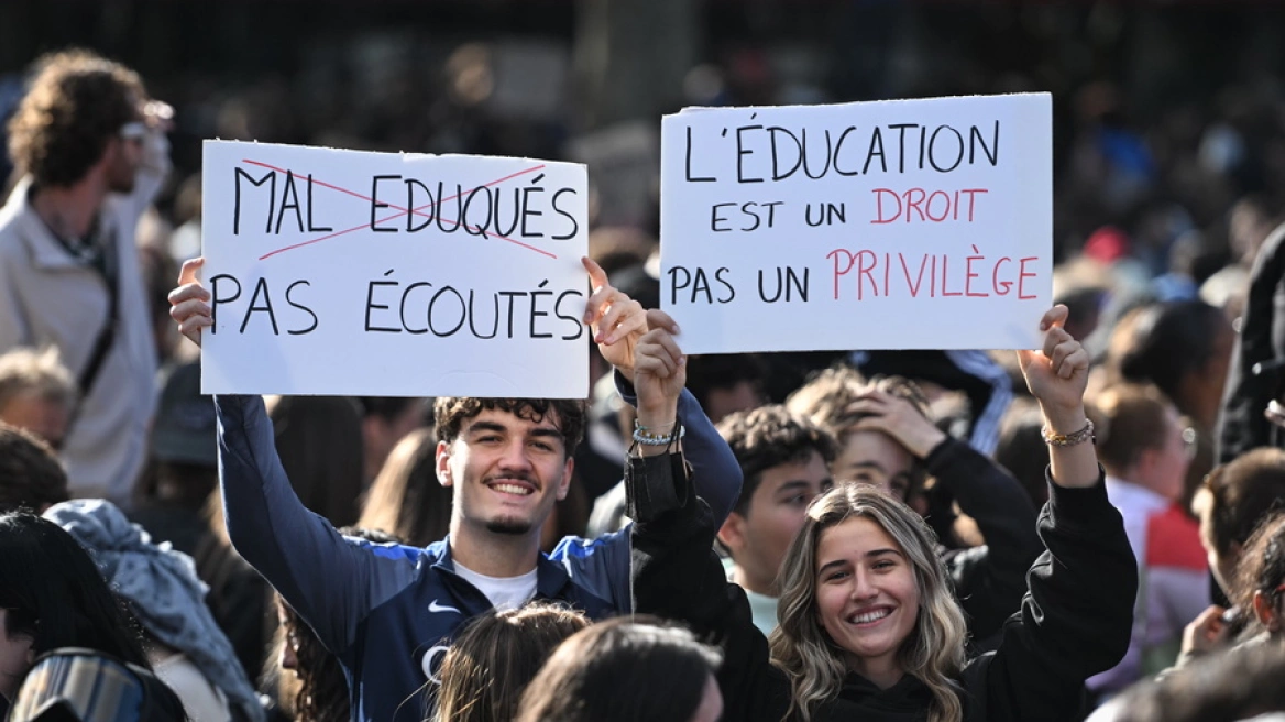 Protestat e nxënësve në Francë  141 shkolla të mesme mbeten të mbyllura
