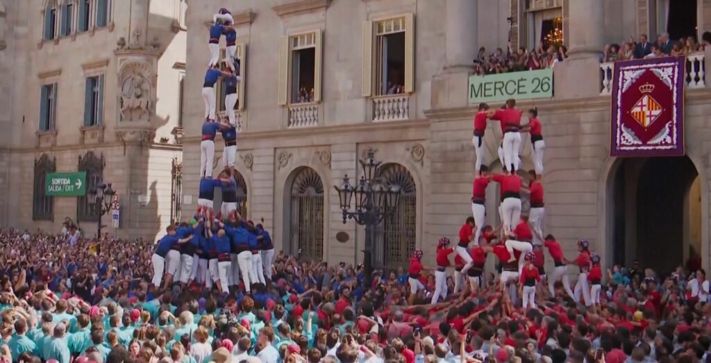Mbahet në Barcelonë spektakli tradicional i  La Merce 