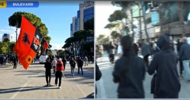 Protestuesit dalin në Bulevard, tentojnë të zhvendosen para Kryeministrisë