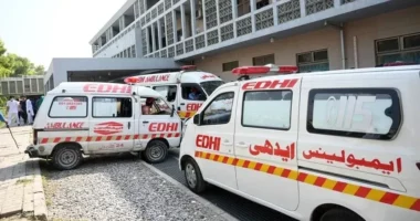 Nëntë të vdekur pasi një autoambulancë merr flakë në jug të Pakistanit