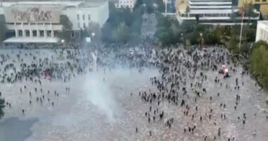 Tirana, pamjet e fundit me dron/ Përmasat reale të protestës