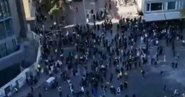 Pjesëmarrja sot në protestë, pamjet me dron nga ABC News